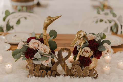 Snowy Winter English Tea Party Elopement at 48 Fields in Leesburg VA | Keila and Jim