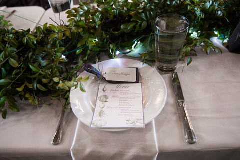 wedding favor luggage tag - 48 Fields Wedding Barn | Leesburg VA