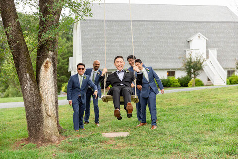 wedding swing groom - 48 Fields Wedding Barn | Leesburg VA
