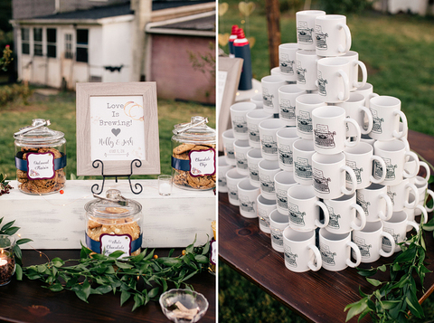 mug guest favors winter wedding - 48 Fields Wedding Barn | Leesburg VA