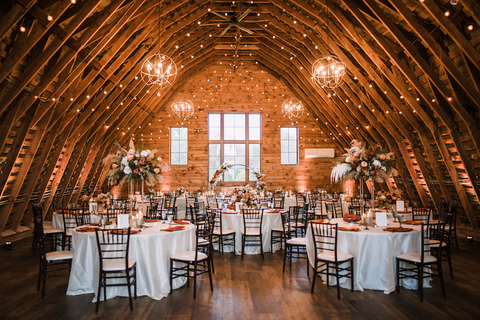 which vendors to book first venue terracotta fall wedding - 48 Fields Wedding Barn | Leesburg VA