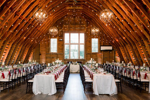 reception setup how to make wedding planning less stressful - 48 Fields Wedding Barn | Leesburg VA