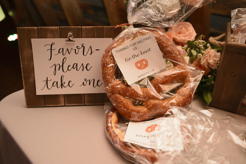 pretzels wedding favor ideas - 48 Fields Wedding Barn | Leesburg VA