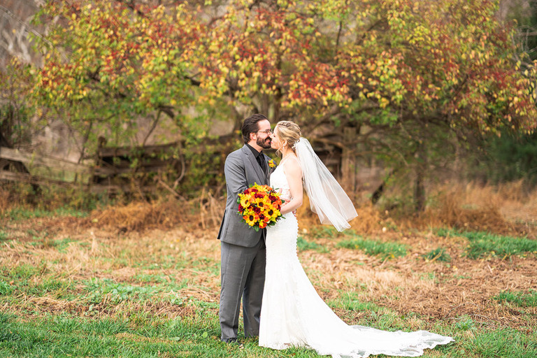 red-yellow-sunflower-fall-micro-wedding-northern-virginia-48-fields-kirsten-dan